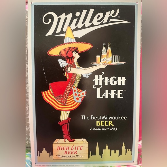 Miller High Life Metal Sign 99’ USA - Picture 4 of 11